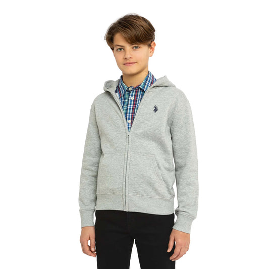 U.S. Polo Assn. Boys Fleece Zip-Up Hoodie, Sizes 4-18